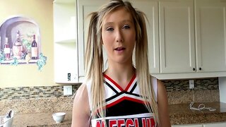 Cross Eyed, April Aniston, Cheerleader, Small Tits