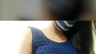 Indian girl does sweet live show 