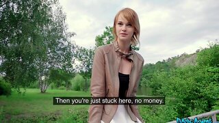 Small Tits Czech, Public Agent, Small Redhead, Outdoor, Reality