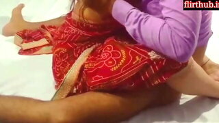 Newly marrid Pooja bhabhi fucks her husband's friend