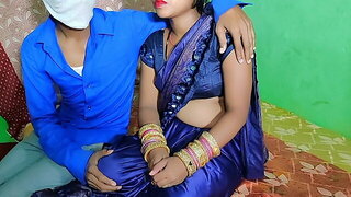 Blue sharee me indian hot mom ki chudai