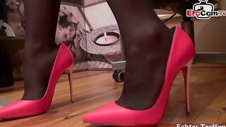 Nylon Feet Anal