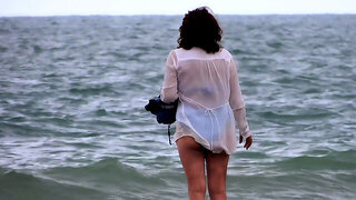 Mutter Am Strand, Versteckte Kamera Strand