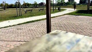 Public Cock Jerking Off