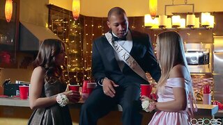 Drunk Interracial Threesome