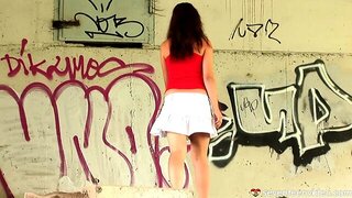 Public Vibrating Panties, Dildo Panty In Public