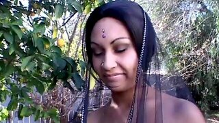 Horny Indian Amateur Fondles Her Tits As Her Pussy Is Licked