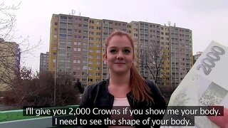Money Pussy Creampie, Rothaarig Teen Creampie, Geld Creampie Czech