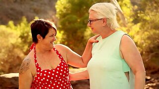 Mature Lesbian Kissing