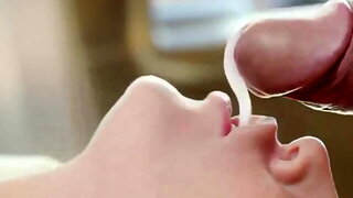 Cute Swallowing Cum
