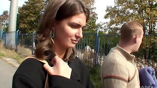 Czech Couple, Czech Streets Outdoor, Nikola, Czech Public