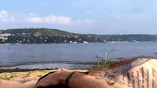 Bbw Mature Beach Handjob