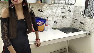 Fucked my Ex-girlfriend in Kitchen in Hindi Audio Xxx