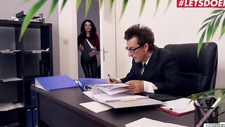 Secretary Seduces Boss