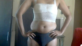 Krithi CD makes counterpart moan & cum on CAM #NavelQueen