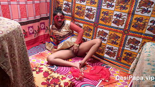 Hot Indian bhabhi fucked &ndash; very rough sex in sari by devar 