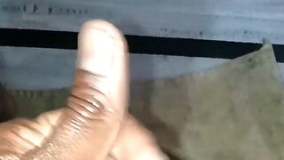 Dick massage with oil for a long dick.