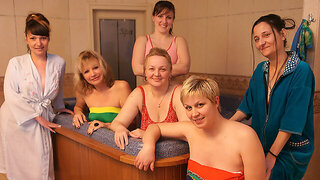 Lesbian In Sauna