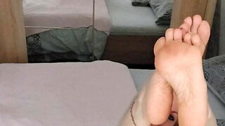 Skinny Blonde Mature Solo