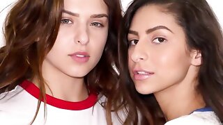 Teen Lesbian Threesome, Lesbian Face Fucking, Leah Gotti, FFM