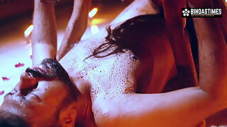 Desi Indian Marriage Anniversary Special Candle Light Chocolate Sex with Hot Teen Sudipa  