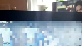 Squirting While Watching, Masturbation While Watching Porn