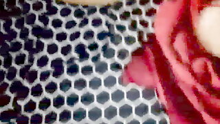 Teen girlfriend fucking horny pussy self musterbating