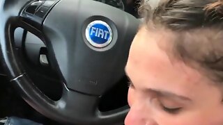 Car Handjob Cumshot
