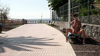 Naughty Lada Com, Beach Solo, Public Lada