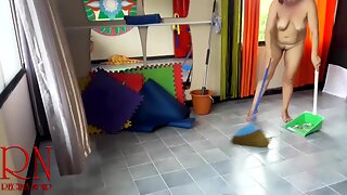 Milf Solo Cleaning