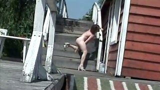 Mature Outdoor Dildo