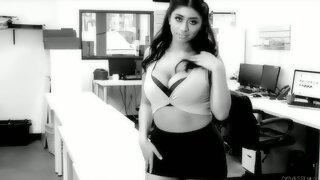 Erotic Solo Stocking Strip, Violet Myers Stockings