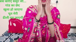 Desi Indian Bahu Ne Sasur Ka Land Chut Me Liya - Real Indian Horny Wife Sex in Hindi audio roleplay saarabhabhi6 hot sex