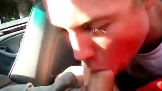 Gay Car Blowjob Swallow