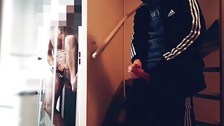 Gay Voyeur Douche, Ados Gay Branle Hétéro