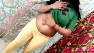 Lush Indian cougar is dancing in front of the camera and rubbing her hefty tits