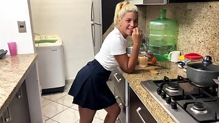 Girl Takes Old Pervert's Deal to Never Cook Again