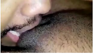 My sexy hubby eating my pussy 