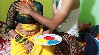 Holi Par Bahu Ne Sasur Ji Ke Sath Kheli Holi Bhurr Khol Kar Desi Sasur-bahut Chuda