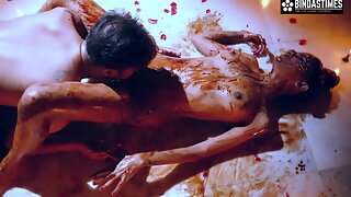 Desi Indian Marriage Anniversary Special Candle Light Chocolate Sex With Hot Teen Sudipa