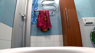 Voyeur Toilet Hairy Pussy