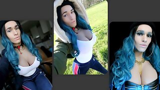 Blue Wig