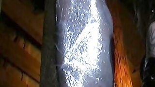 Femdom Latex Cock Bondage