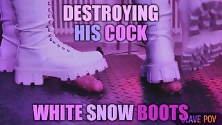 Snow Bdsm, Snow Boots, Cbt, Bootjob Cumshot