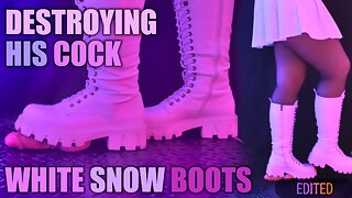 Snow Boots, Tamystarly, Bootjob Cumshot, Femdom Boots