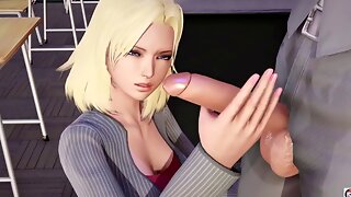 3d Teacher And Student