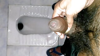 Morning Pee And Playing With My Hard Dick 
