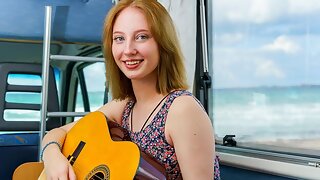 Club Sweethearts Solo, Strip Club, Guitar, Skinny Big Tits Solo