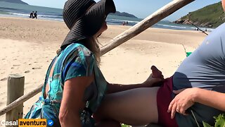 Beach Handjob Cumshot