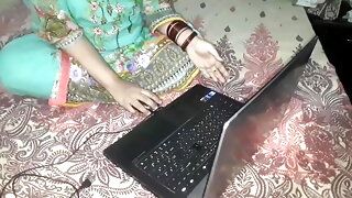 I caught Stepsister Masturbationg and surprised with creampie homemade hindi desi Indian sex video 